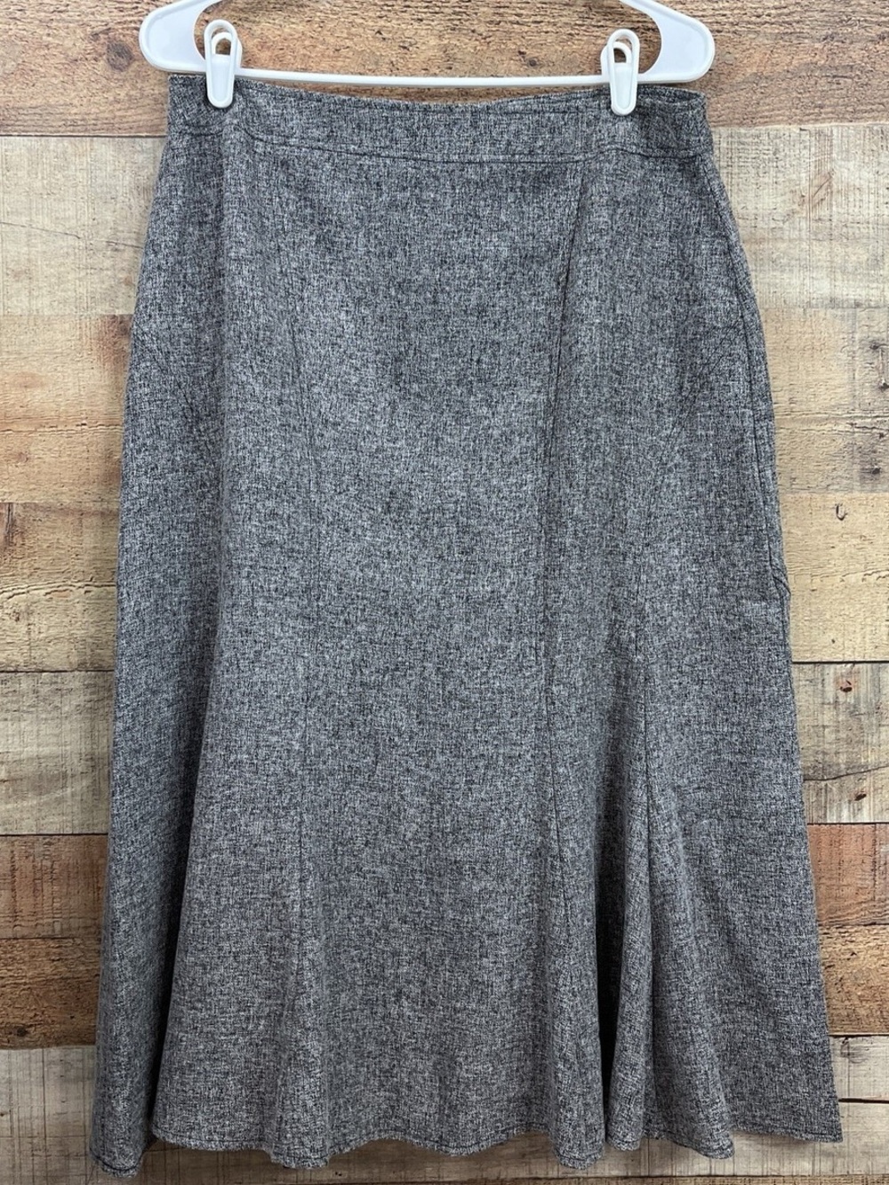 Dressbarn Gray A-Line Skirt - Classic Flare